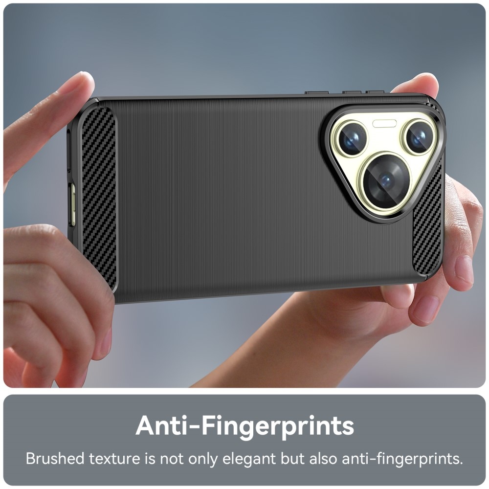 Szénálló zselés tok a Huawei Pura 70 készülékhez - fekete