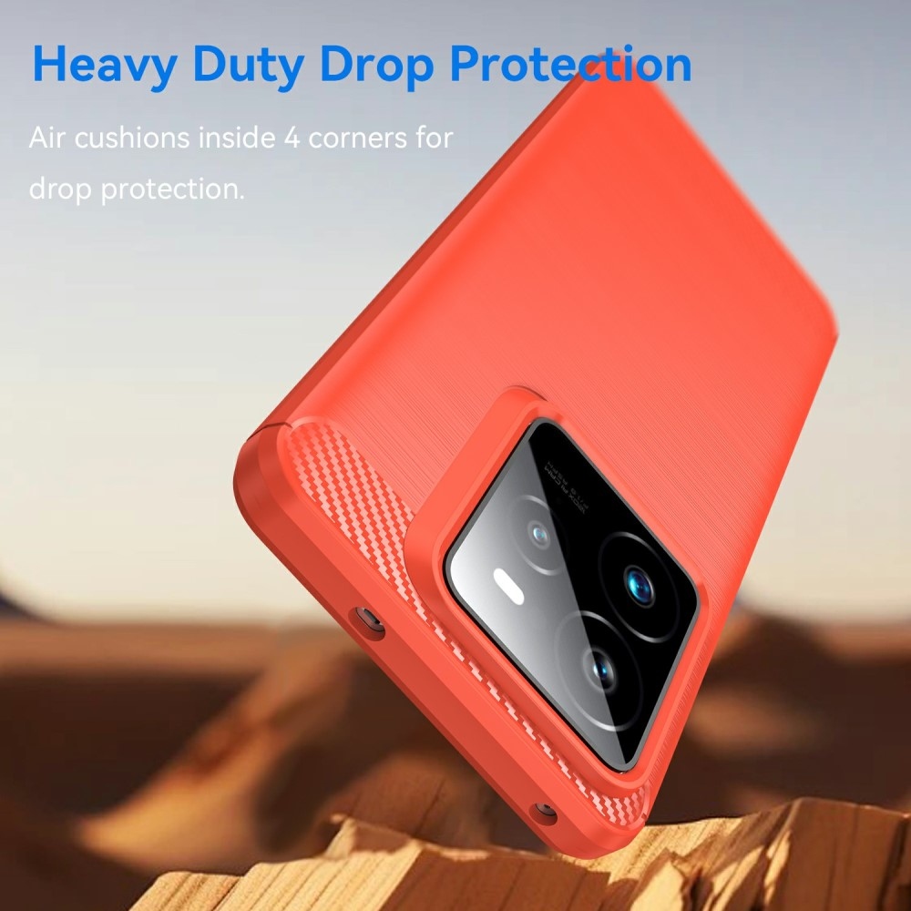 Szénálló zselés tok a Realme GT 7 Pro 5G készülékhez - piros