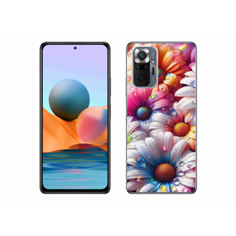 Gél borítás mmCase a Xiaomi Redmi Note 10 Pro készülékhez - színes százszorszépek