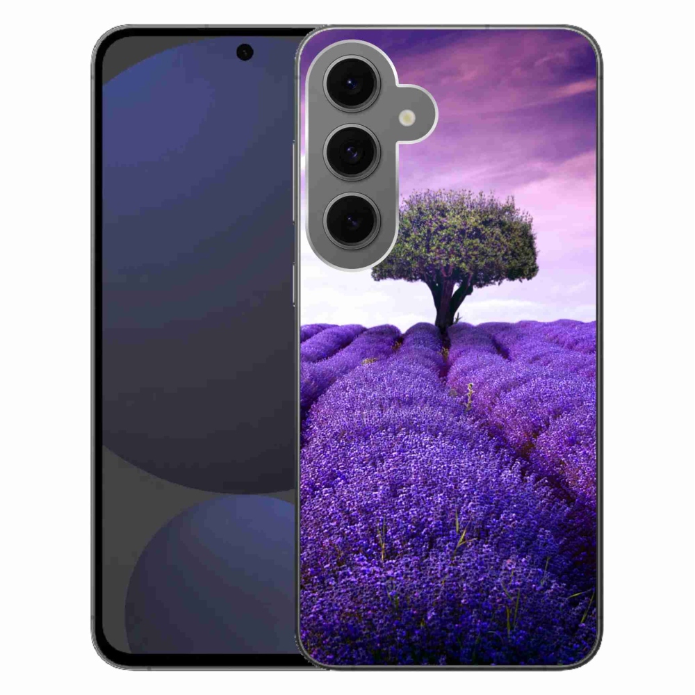 Gél védőhuzat mmCase Samsung Galaxy S24 FE készülékhez - levendula rét