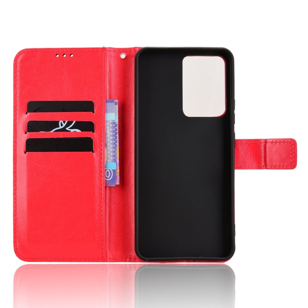 Őrült könyvtáska a Realme 14 5G-hez - piros