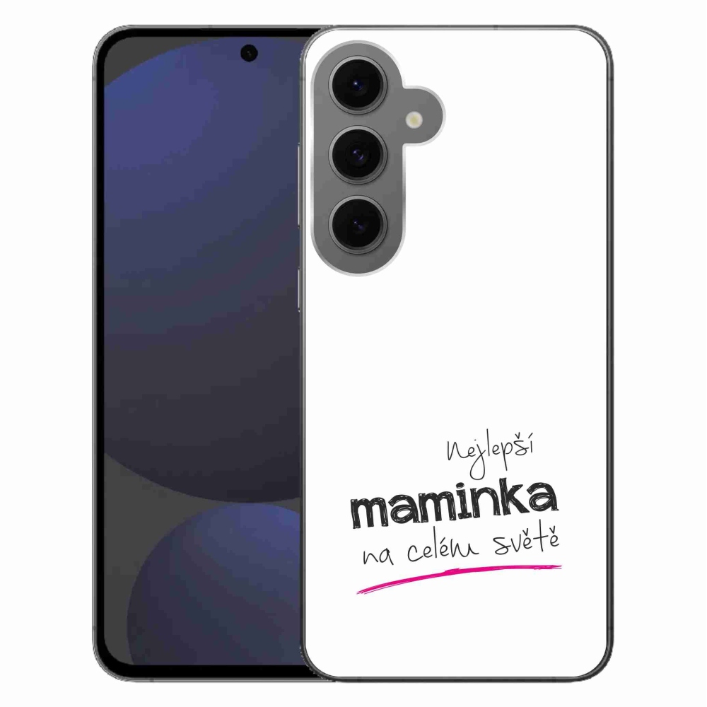 Gél borító mmCase Samsung Galaxy S24 FE - legjobb anya 4 fehér háttér