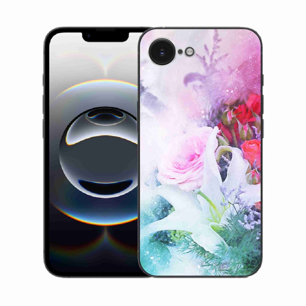 Zselés borítás mmCase iPhone 16e készülékhez - virágok 4