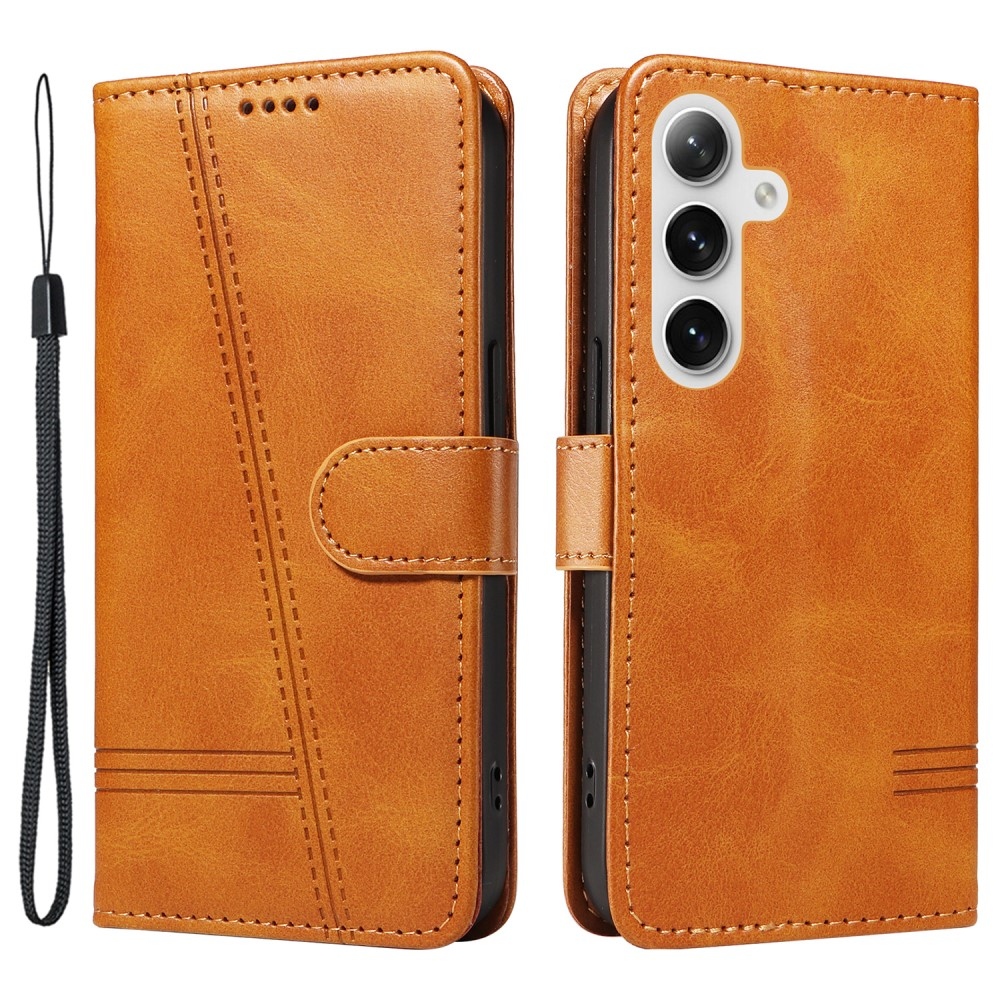 Póló alakú könyvtáska Samsung Galaxy S24+/S25+ készülékhez - barna