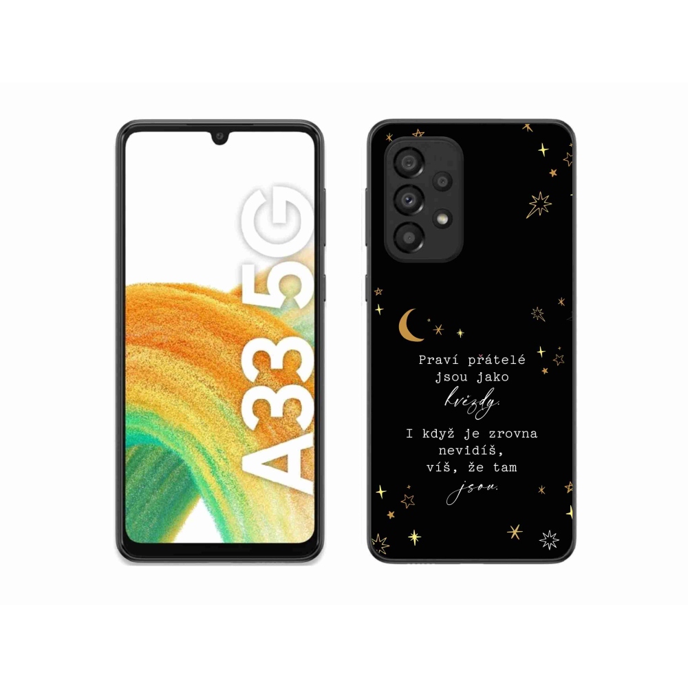Gél borítás mmCase Samsung Galaxy A33 5G - idézem 6 fekete háttér