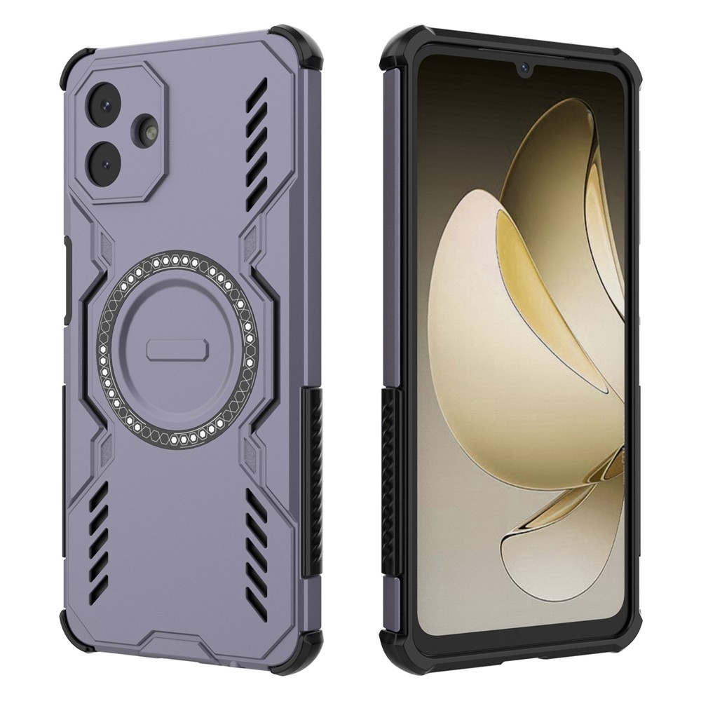 Üreges, tartós védőburkolat MagSafe-val a Samsung Galaxy A07 4G készülékre - lila