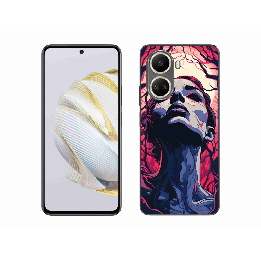 Gél borítás mmCase a Huawei Nova 10 SE-n - absztrakt arc