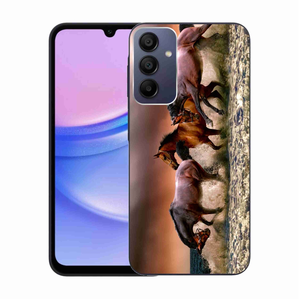 Gél tok mmCase a Samsung Galaxy A15 4G/5G készülékhez - lovak 1