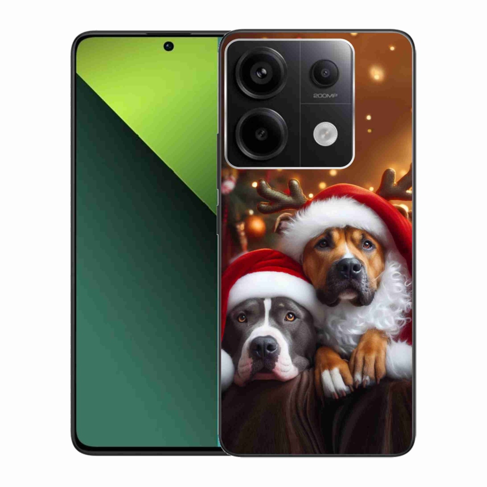 Gél borítás mmCase a Xiaomi Redmi Note 13 Pro 5G/Poco X6 5G számára - Karácsonyi kutyák