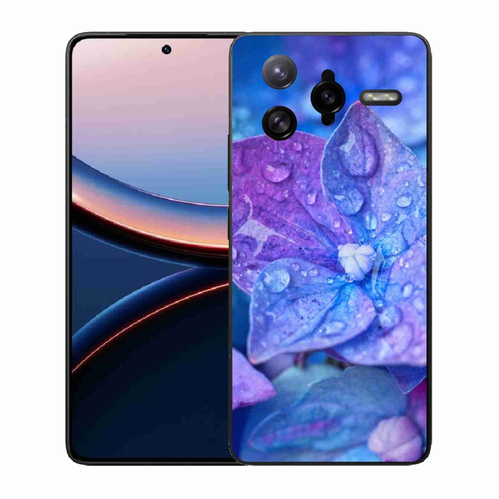 Gél borítás mmCase a Xiaomi Poco F7 Ultra számára - lila virág