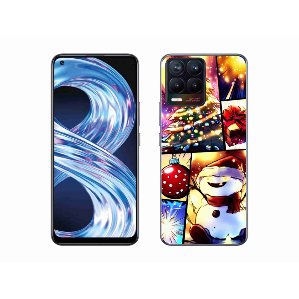 Gél borító mmCase a Realme 8 4G készülékhez - karácsonyi motívumok 1