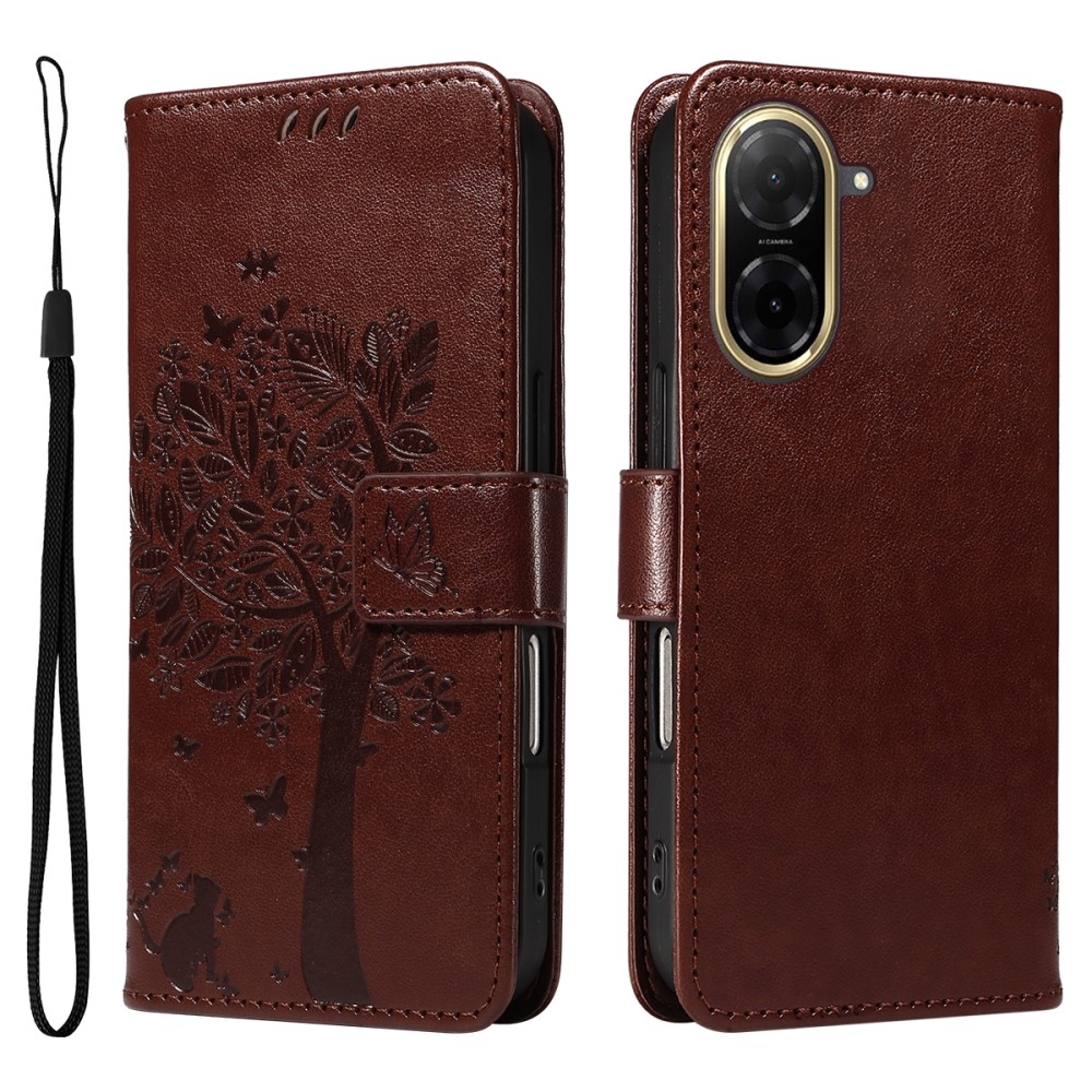 Fák könyvtáska Xiaomi Redmi A5 (173.45x79.35x8.45mm) - barna