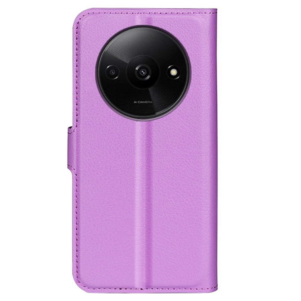 Litchi könyv tok Xiaomi Redmi A3-hoz - lila