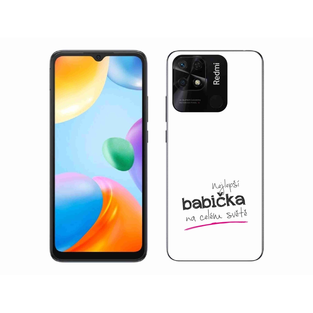 Gél borító mmCase a Xiaomi Redmi 10C - a legjobb nagymama 4 fehér háttérrel