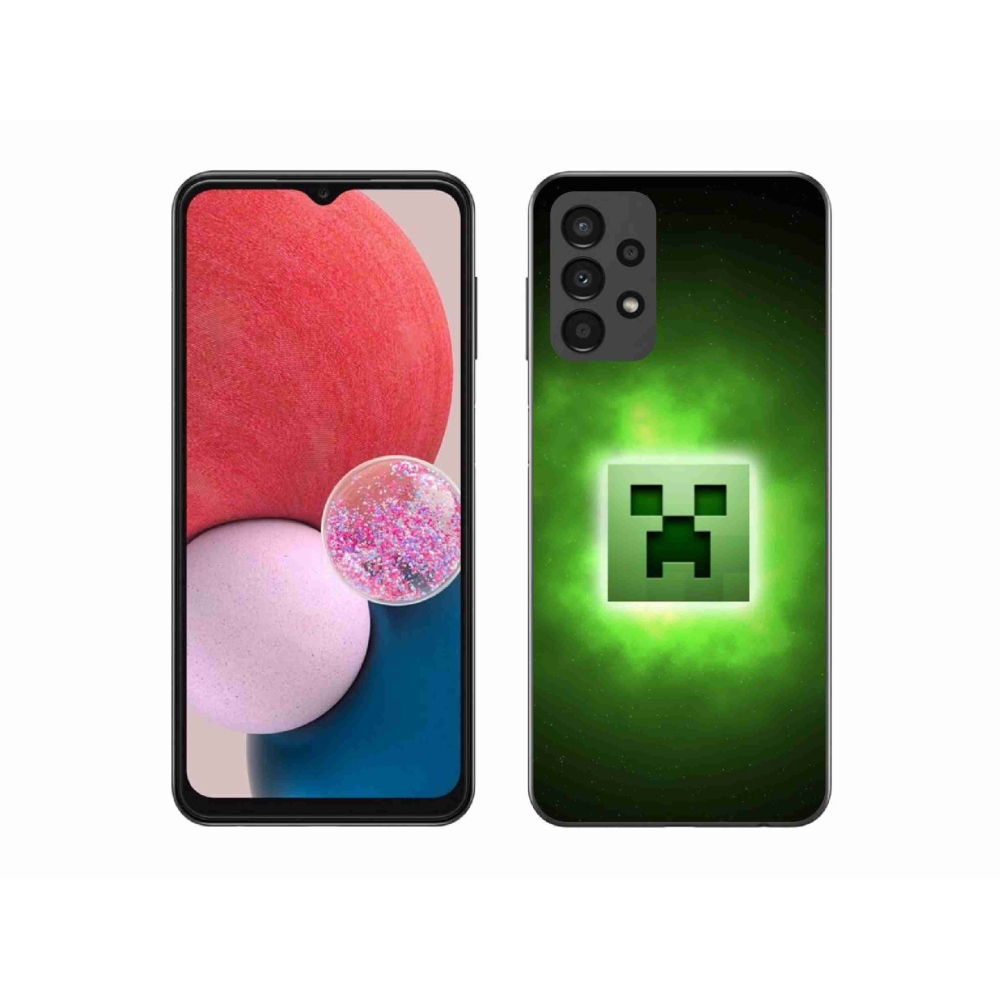 Gél borítás mmCase Samsung Galaxy A13 4G készülékhez - minecraft