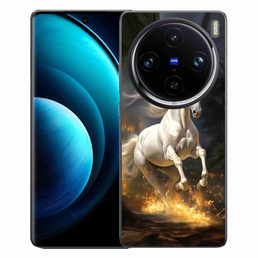 Zselés tok mmCase a Vivo X100 Pro 5G-hez - fehér ló 2