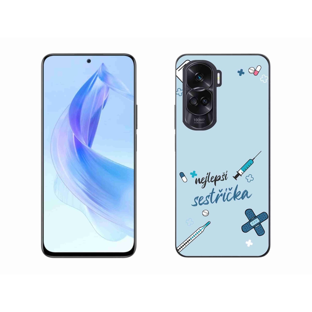 Gél borító mmCase a Honor 90 Lite-on - a legjobb kishúg kék háttere