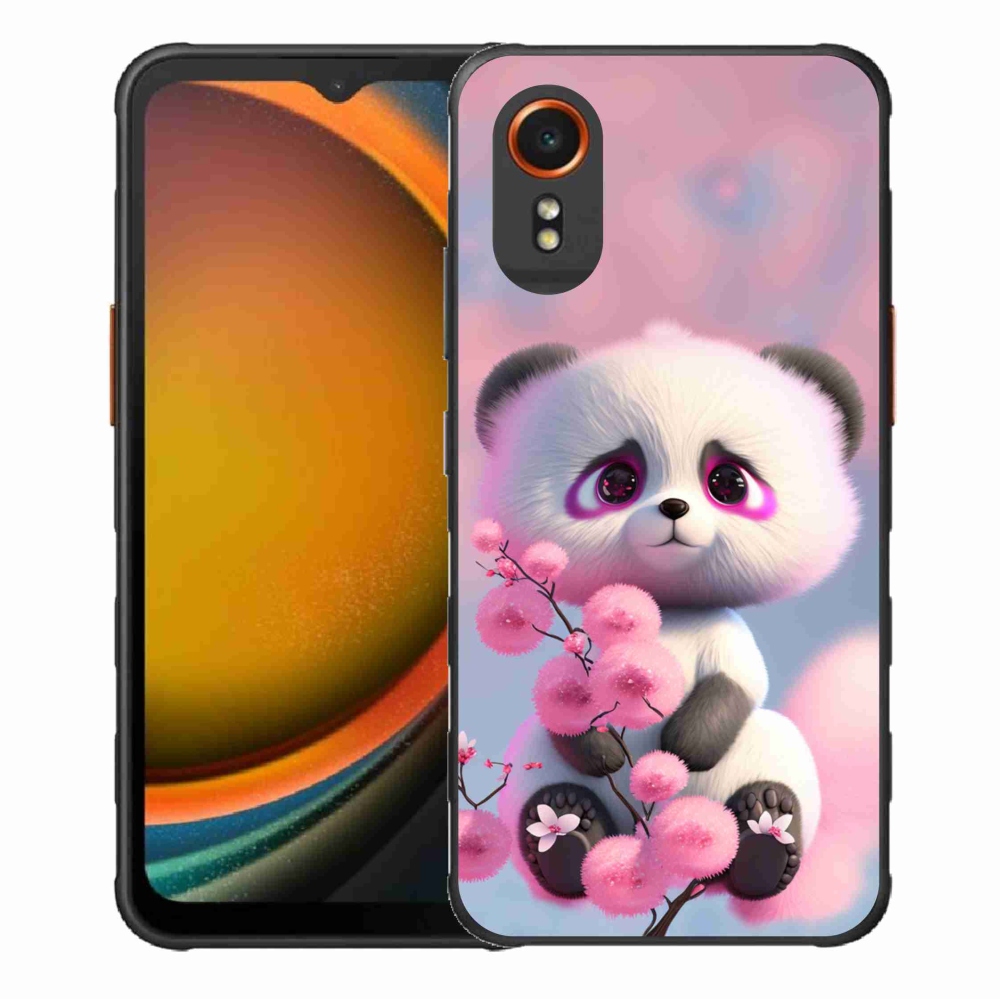 Gél borítás mmCase Samsung Galaxy Xcover 7 - aranyos panda 1