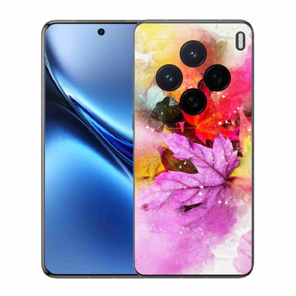 Zselés borítás mmCase a Vivo X200 5G-hez - színes levelek