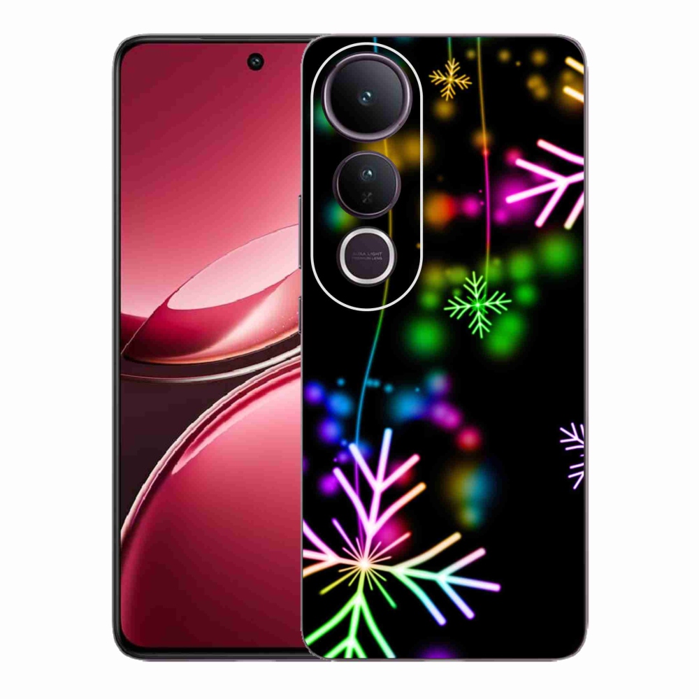 Gél borítás mmCase a Vivo V50 Lite 4G/5G készülékhez - színes pelyhekkel