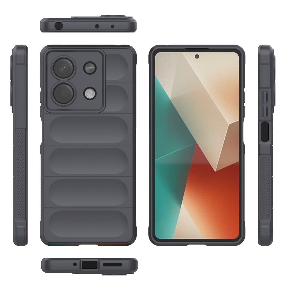 Rugg tartós zselés tok Xiaomi Redmi Note 13 5G - sötétszürke