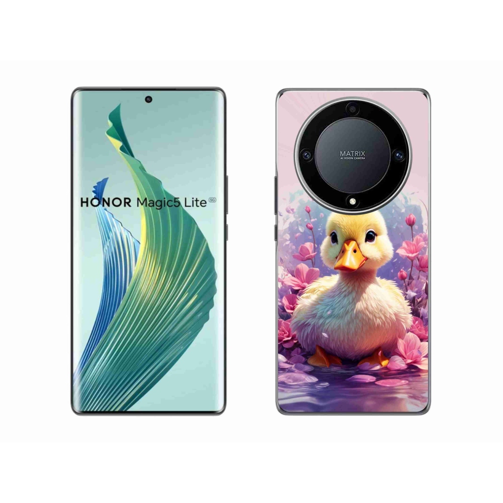 Zselés borítás mmCase a Honor Magic 5 Lite 5G számára - kacsa
