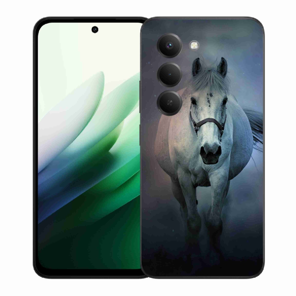 Gél borítás mmCase a Xiaomi Redmi 15 5G - futó fehér lóhoz