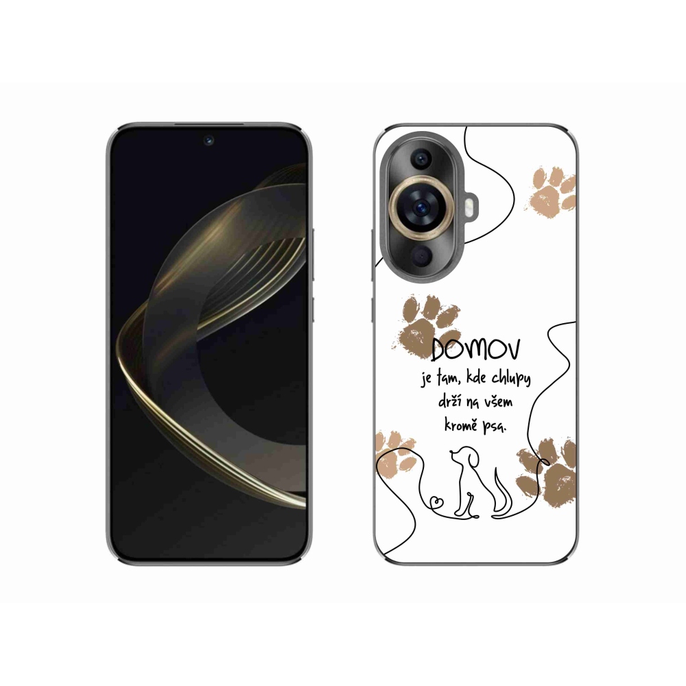 Gél borító mmCase a Huawei Nova 11 készülékhez - kutya motívum fehér háttérrel