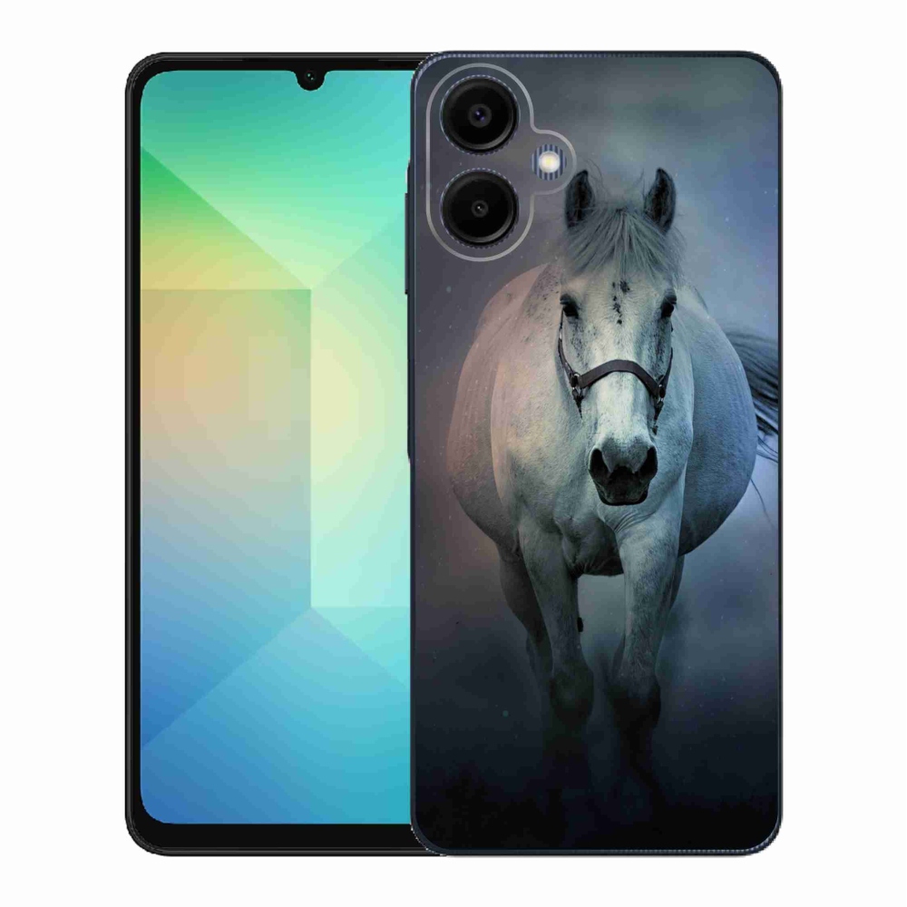 Gél borítás mmCase Samsung Galaxy A06 4G - futó fehér lóhoz