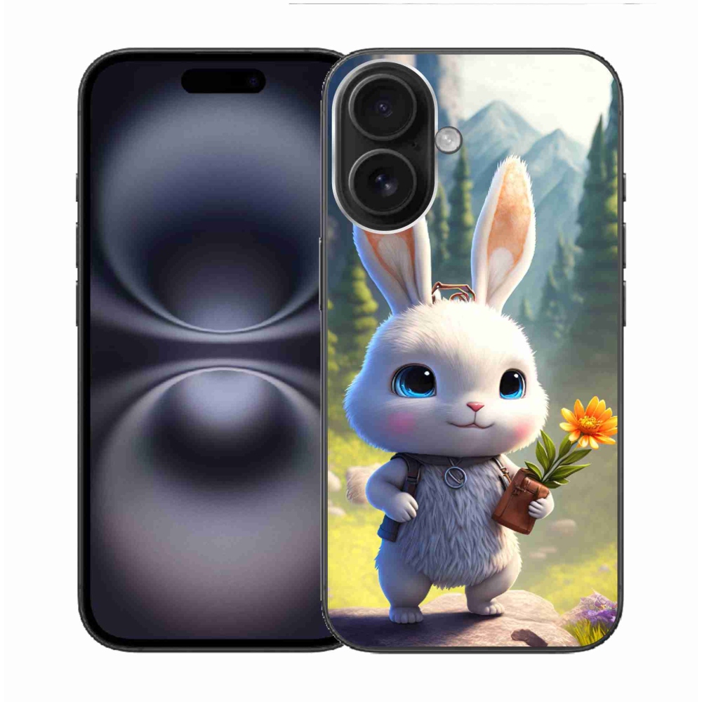 Gél borítás mmCase iPhone 16 készülékhez - aranyos nyuszi