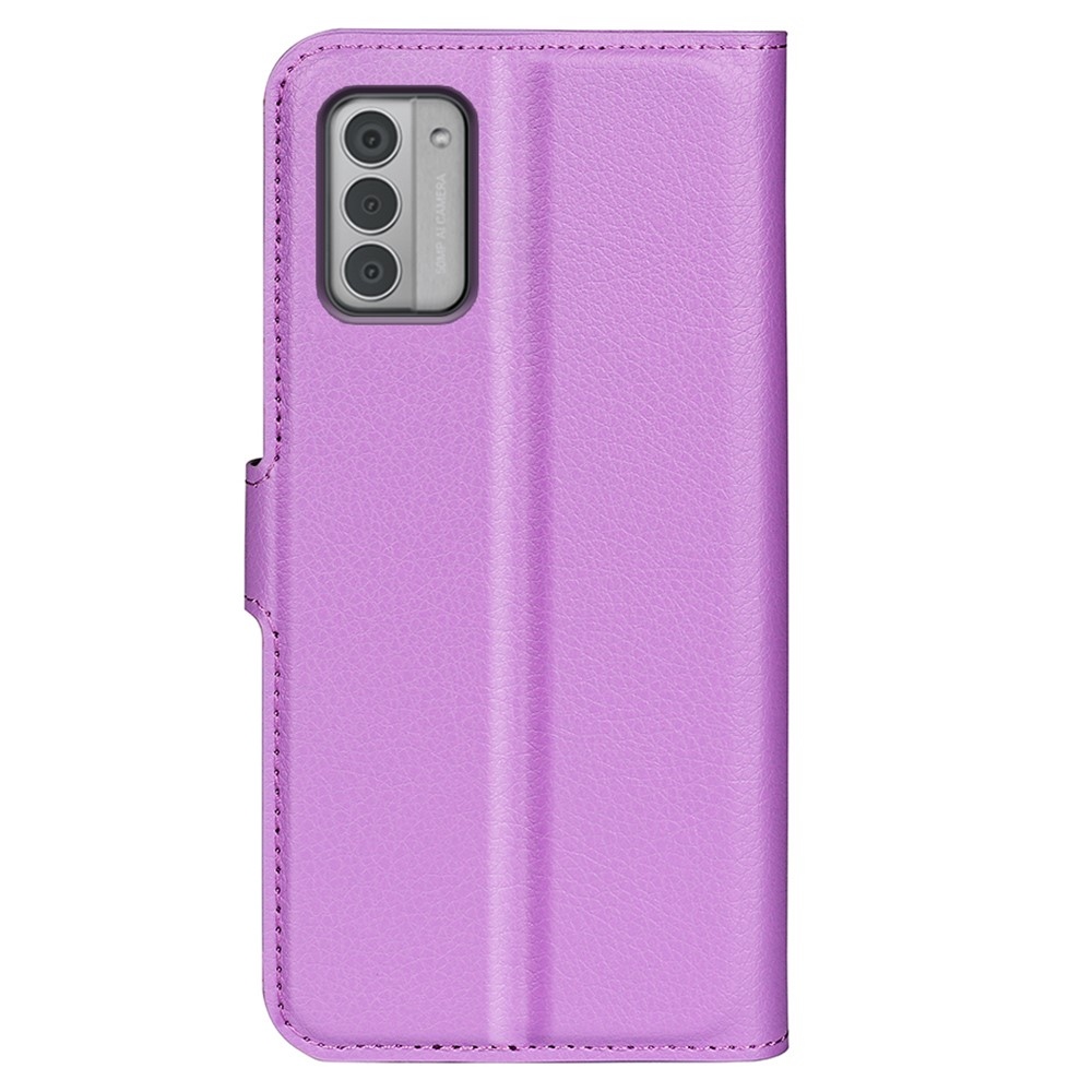 Litchi könyvtáska Nokia G42 készülékhez - lila