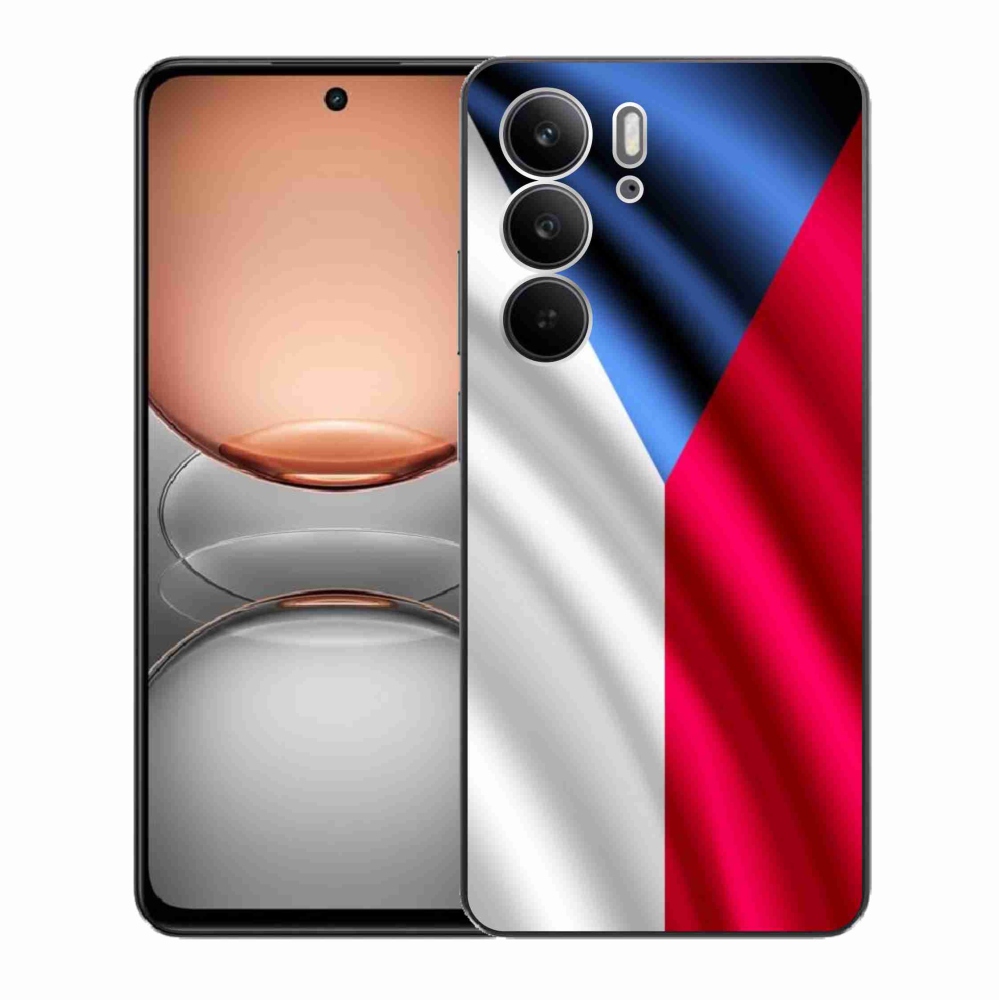 Gél borító mmCase a Realme C75 készülékhez - cseh zászló