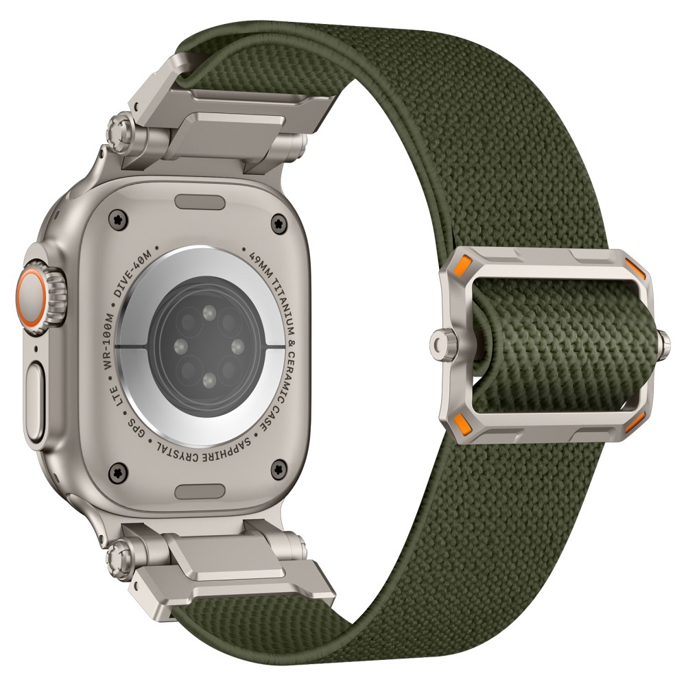 Titán nejlon szíj Apple Watch Ultra/Ultra 2 49mm/SE/SE 2022/2023 44mm/10 46mm/9/8/7 45mm/6/5/4 44mm/3/2/1 42 mm-es Apple Watch Ultra/Ultra 2 órához - zöld színű
