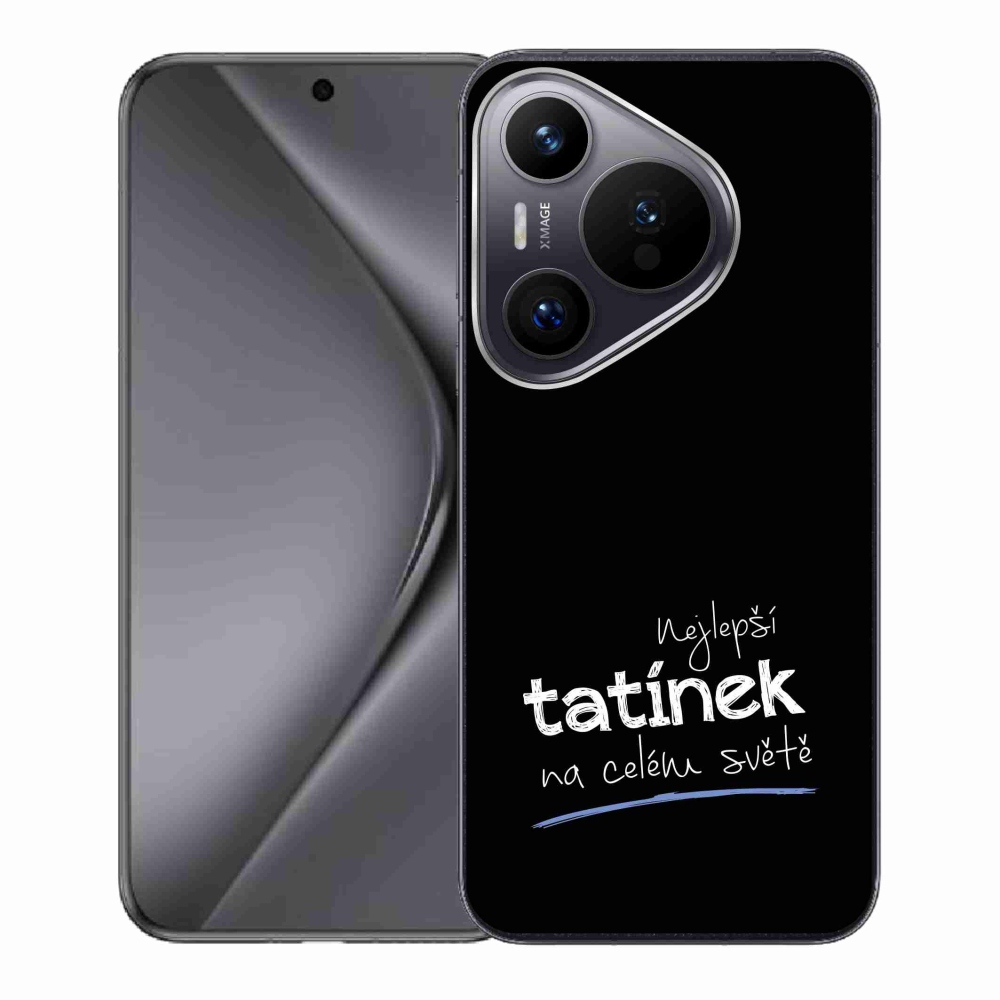 Gél borító mmCase a Huawei Pura 70 - legjobb apuci 4 fekete háttérrel