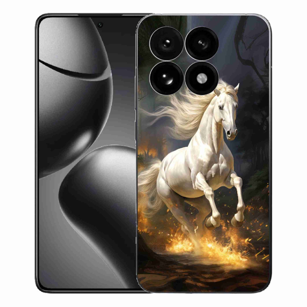 Gél borítás mmCase a Xiaomi 15T-hez - fehér ló 2