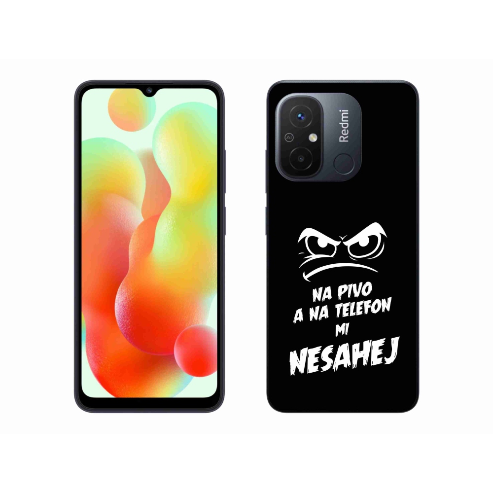 Gél borítás mmCase a Xiaomi Redmi 12C-hez - sör motívum 2 fekete háttérrel