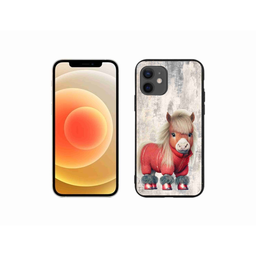 Gél borítás mmCase iPhone 12 mini készülékhez - póni pulóverben