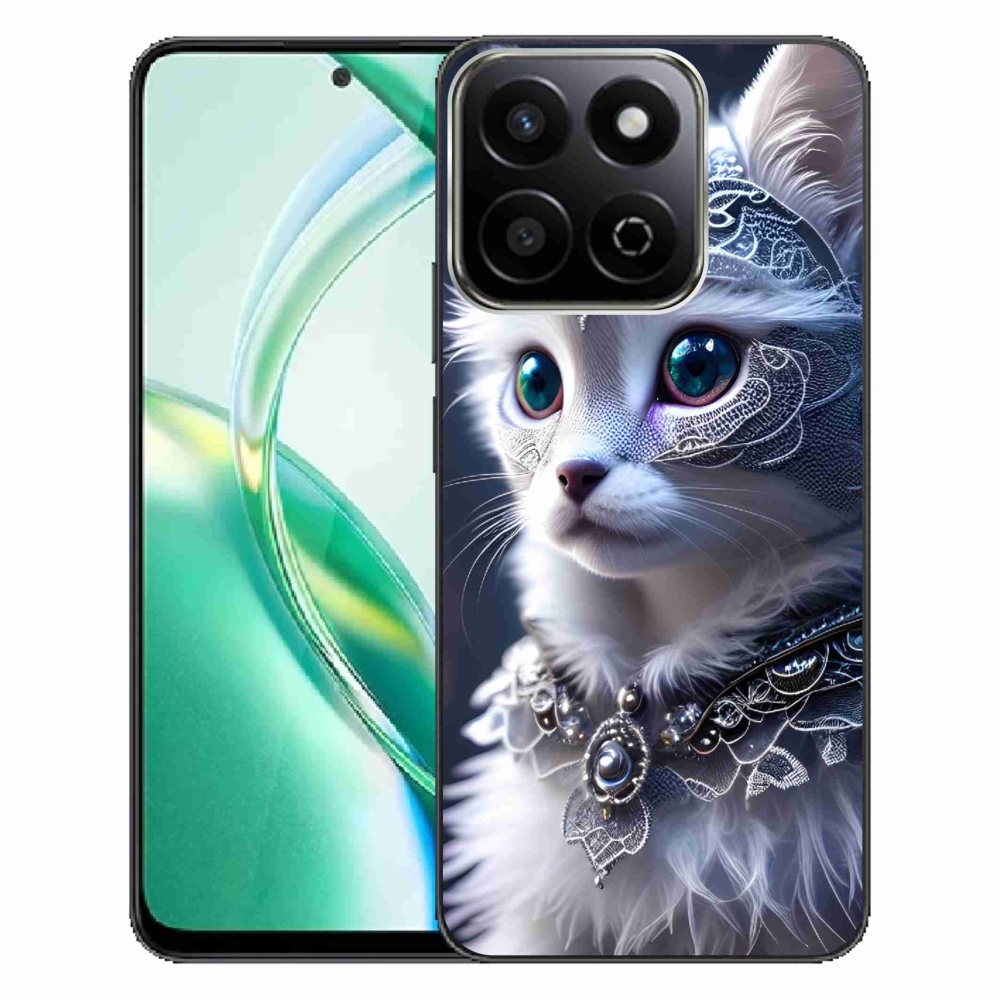 Zselés borítás mmCase a Honor 200 Smart 5G készülékhez - fehér macska