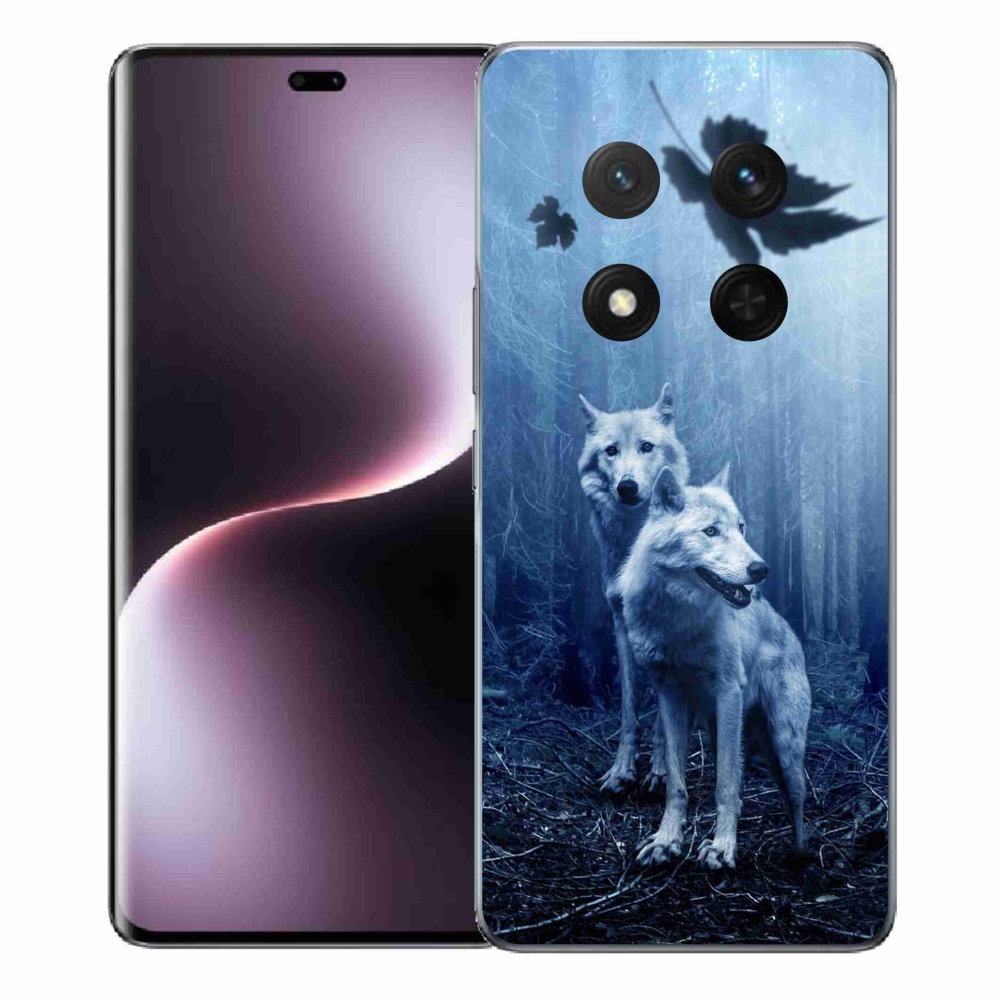Gél borítás mmCase a Honor Magic 7 Lite 5G számára - farkasok az erdőben