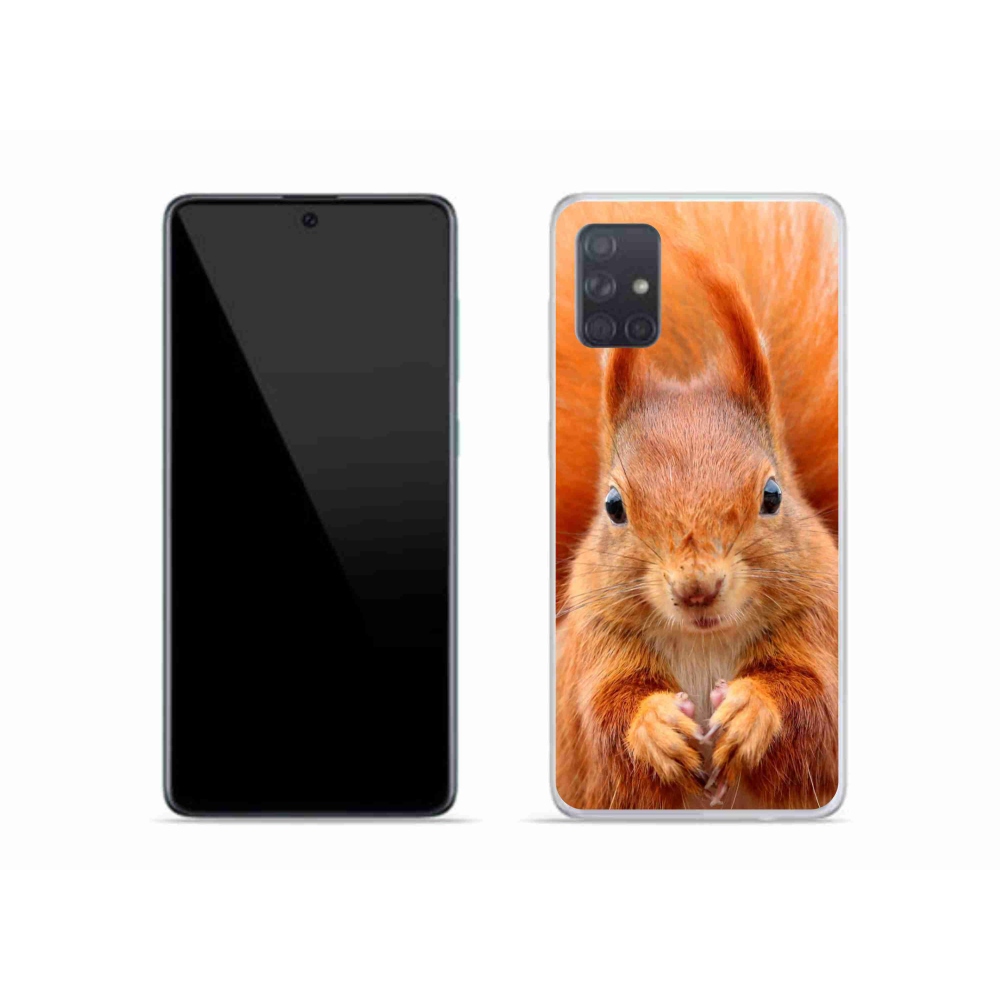 Zselés borítás mmCase Samsung Galaxy A51 készülékhez - mókus