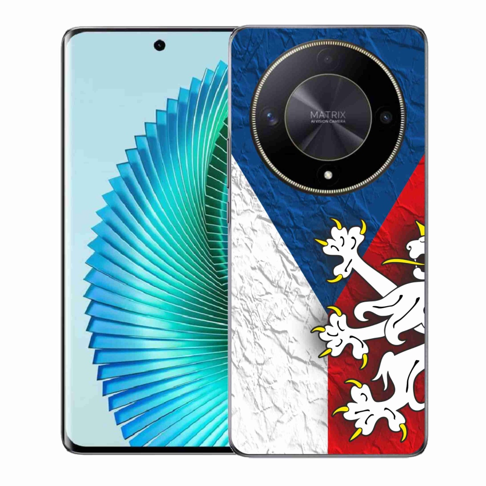 Zselés borítás mmCase a Honor Magic 6 Lite 5G számára - cseh zászló 1