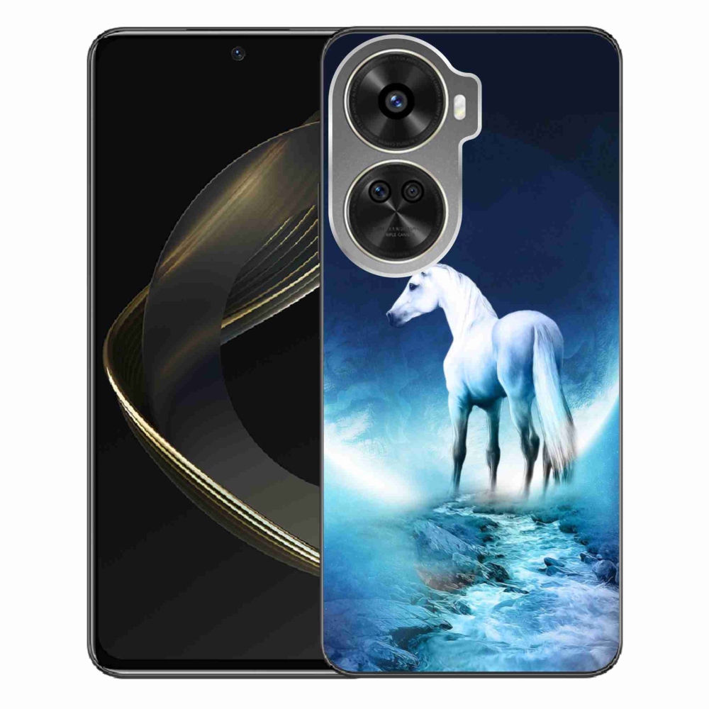 Gél borítás mmCase a Huawei Nova 12 SE-hez - fehér egyszarvú