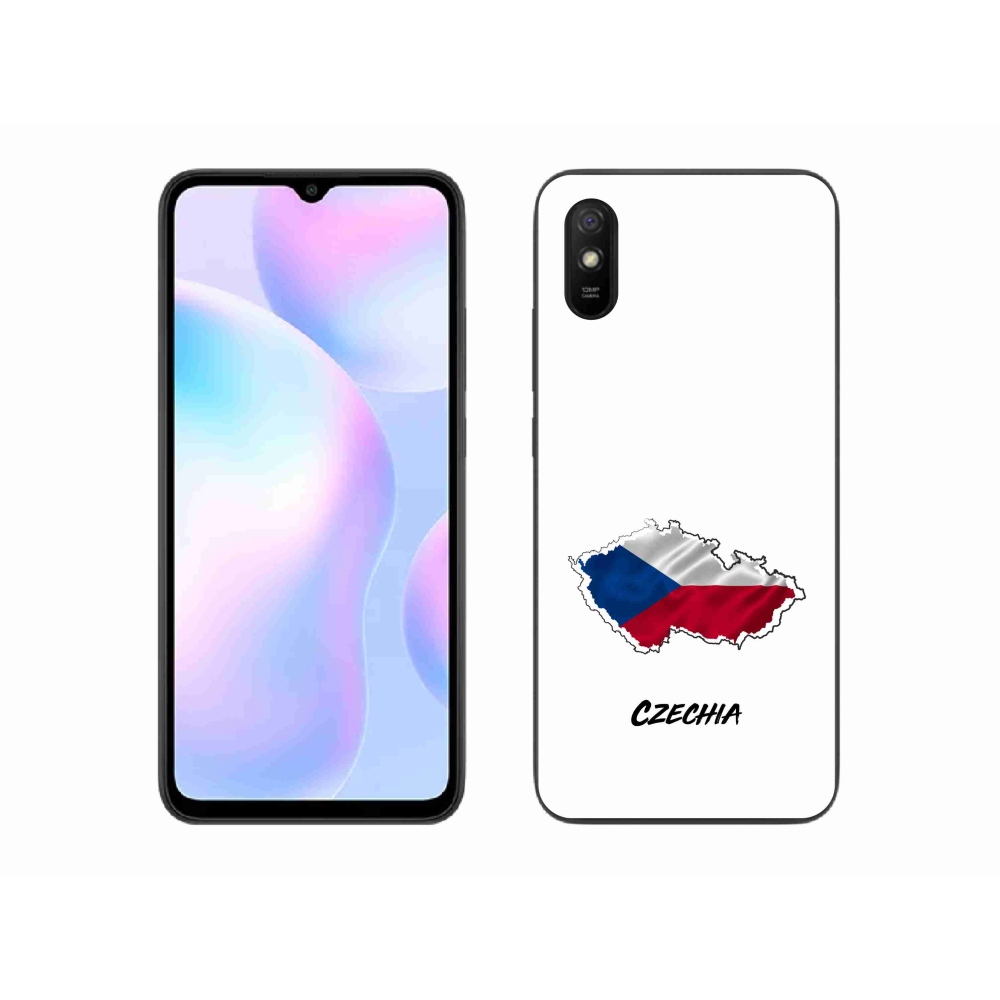Gél borítás mmCase a Xiaomi Redmi 9AT - Csehország fehér háttérrel