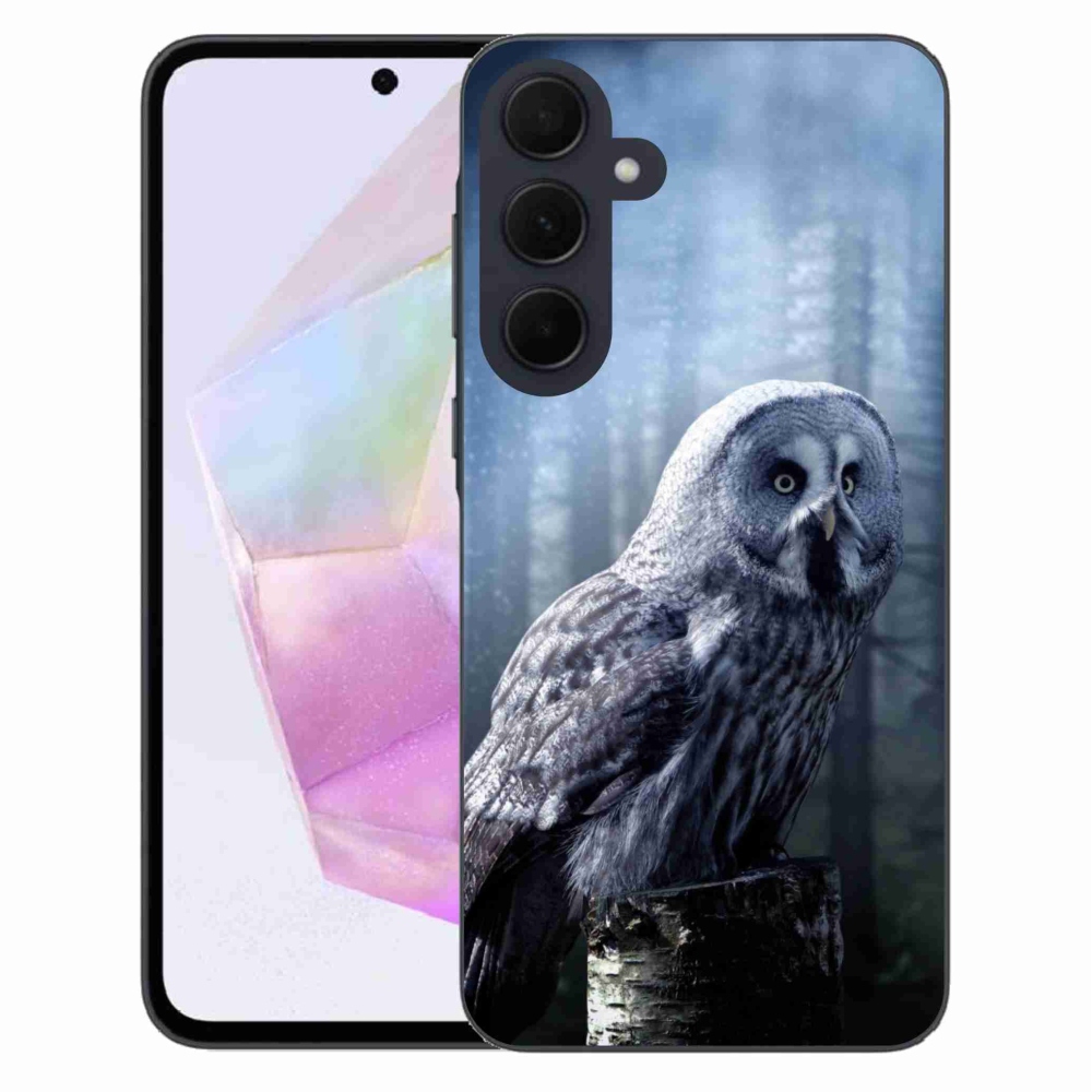 Gél védőhuzat mmCase Samsung Galaxy A35 5G - bagoly
