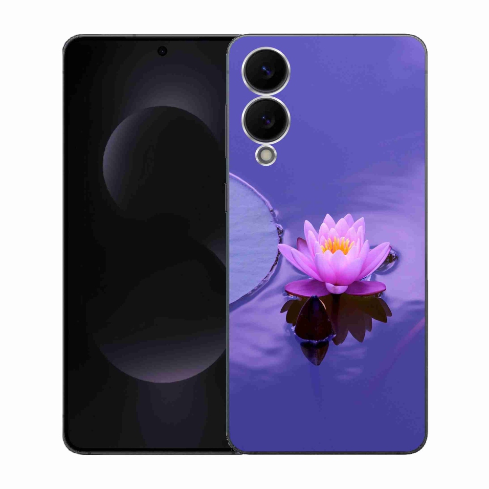 Gél borítás mmCase Samsung Galaxy S25 Edge készülékhez - virág a felületen