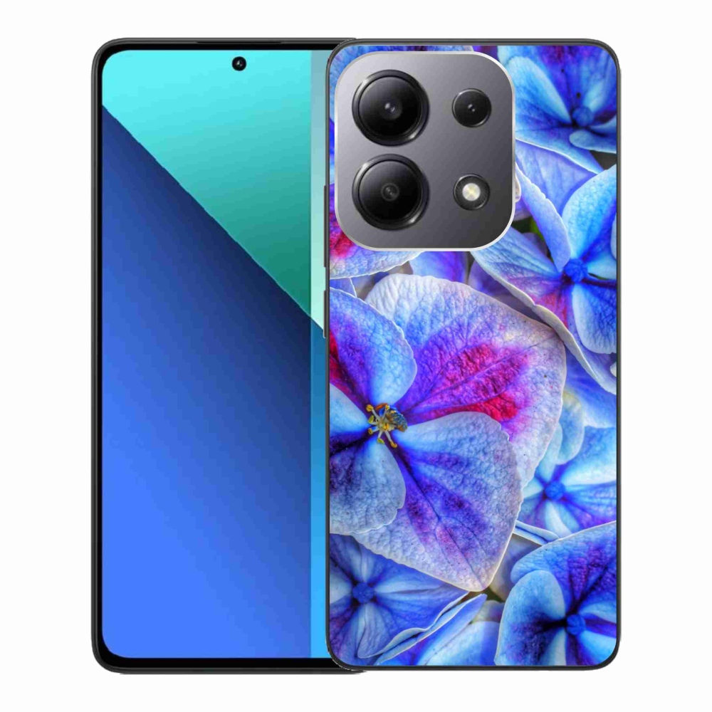Gél borító mmCase a Xiaomi Redmi Note 13-hoz - kék virágok 1