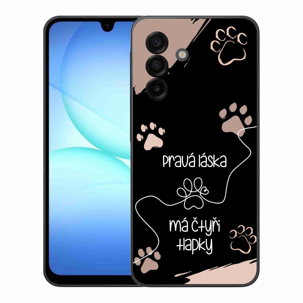 Gél borítás mmCase Samsung Galaxy A17 4G/5G - kutya motívum 1 fekete háttér