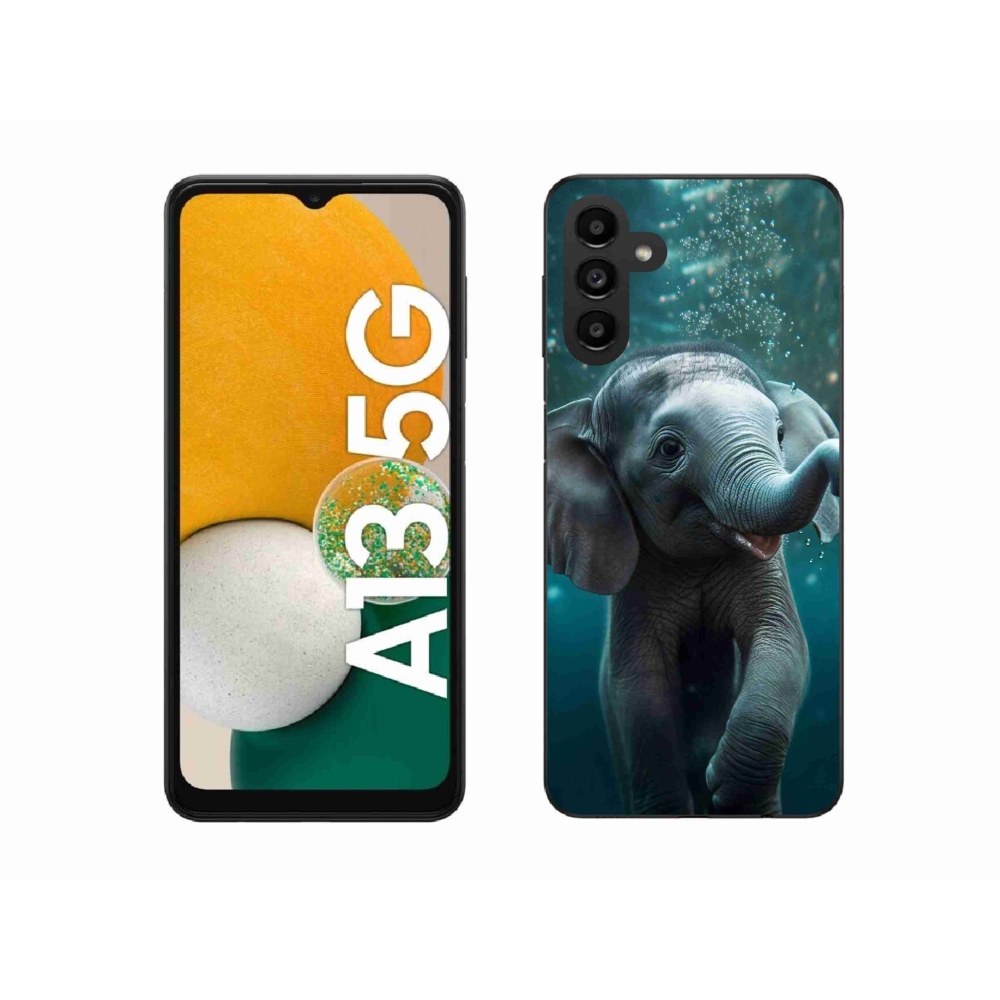 Zselés borítás mmCase Samsung Galaxy A13 5G - elefánt a víz alatt