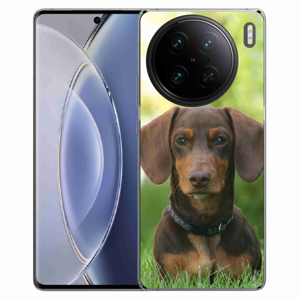 Gél tok mmCase a Vivo X90 Pro készülékhez - barna tacskó