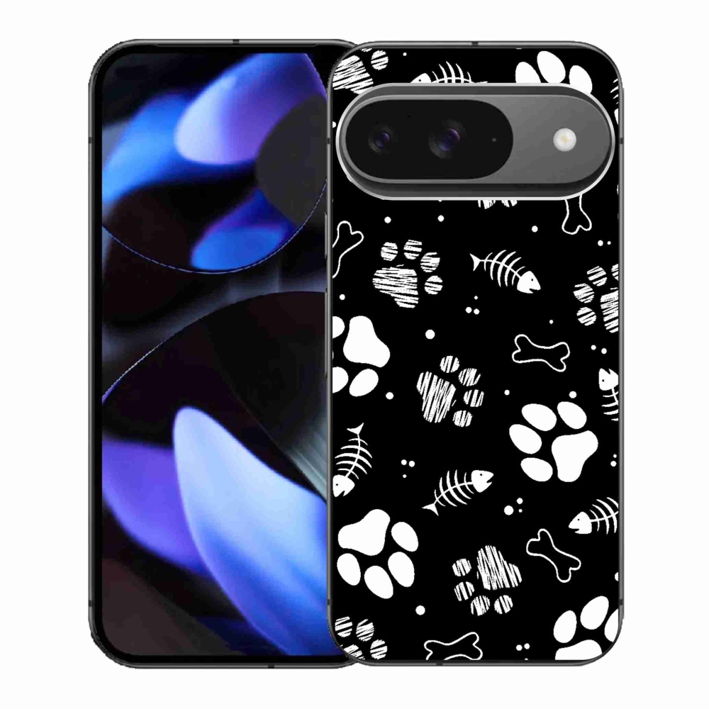Gél borítás mmCase a Google Pixel 9/9 Pro készülékhez - kutyamancsok